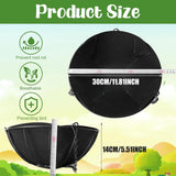 Maxbell Planter Basket Liner Decorative Garden Decoration for Yard Vegetables Flower 12inx5.5in