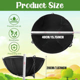 Maxbell Planter Basket Liner Decorative Garden Decoration for Yard Vegetables Flower 16inx7.9in