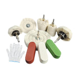 Maxbell 6Pcs Polishing Buffing Wheels Accessories for Wood Wheel Hub Cleaning Resin