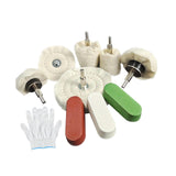 Maxbell 6Pcs Polishing Buffing Wheels Accessories for Wood Wheel Hub Cleaning Resin
