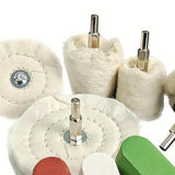 Maxbell 6Pcs Polishing Buffing Wheels Accessories for Wood Wheel Hub Cleaning Resin