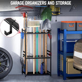 Maxbell Garden Tool Organizer 3 Tier Garage Tools Storage Stand for Lawn Brooms Shed