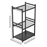 Maxbell Garden Tool Organizer 3 Tier Garage Tools Storage Stand for Lawn Brooms Shed