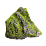 Maxbell Artificial Moss Rock Green Moss Covered Stone for Woodland Displays Crafting 21cmx11cmx25cm