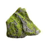 Maxbell Artificial Moss Rock Green Moss Covered Stone for Woodland Displays Crafting 21cmx11cmx25cm