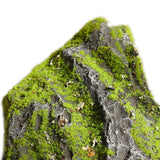 Maxbell Artificial Moss Rock Green Moss Covered Stone for Woodland Displays Crafting 21cmx11cmx25cm