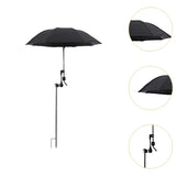 Maxbell Plant Umbrellas for Outdoor Plants Planter Shade Cover for Patio Garden Beds Black