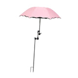 Maxbell Plant Umbrellas for Outdoor Plants Planter Shade Cover for Patio Garden Beds Pink