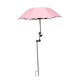 Maxbell Plant Umbrellas for Outdoor Plants Planter Shade Cover for Patio Garden Beds Pink