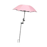 Maxbell Plant Umbrellas for Outdoor Plants Planter Shade Cover for Patio Garden Beds Pink
