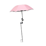 Maxbell Plant Umbrellas for Outdoor Plants Planter Shade Cover for Patio Garden Beds Pink
