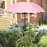Maxbell Plant Umbrellas for Outdoor Plants Planter Shade Cover for Patio Garden Beds Pink