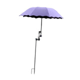 Maxbell Plant Umbrellas for Outdoor Plants Planter Shade Cover for Patio Garden Beds Purple