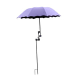Maxbell Plant Umbrellas for Outdoor Plants Planter Shade Cover for Patio Garden Beds Purple