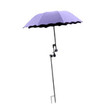Maxbell Plant Umbrellas for Outdoor Plants Planter Shade Cover for Patio Garden Beds Purple