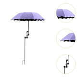 Maxbell Plant Umbrellas for Outdoor Plants Planter Shade Cover for Patio Garden Beds Purple
