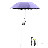 Maxbell Plant Umbrellas for Outdoor Plants Planter Shade Cover for Patio Garden Beds Purple