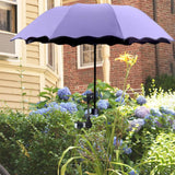Maxbell Plant Umbrellas for Outdoor Plants Planter Shade Cover for Patio Garden Beds Purple