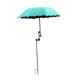 Maxbell Plant Umbrellas for Outdoor Plants Planter Shade Cover for Patio Garden Beds Blue Lake