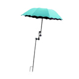 Maxbell Plant Umbrellas for Outdoor Plants Planter Shade Cover for Patio Garden Beds Blue Lake