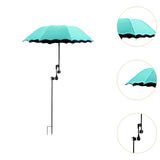 Maxbell Plant Umbrellas for Outdoor Plants Planter Shade Cover for Patio Garden Beds Blue Lake