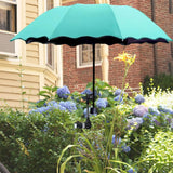Maxbell Plant Umbrellas for Outdoor Plants Planter Shade Cover for Patio Garden Beds Blue Lake