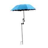 Maxbell Plant Umbrellas for Outdoor Plants Planter Shade Cover for Patio Garden Beds Blue