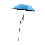 Maxbell Plant Umbrellas for Outdoor Plants Planter Shade Cover for Patio Garden Beds Blue