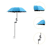 Maxbell Plant Umbrellas for Outdoor Plants Planter Shade Cover for Patio Garden Beds Blue