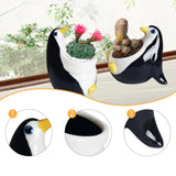 Maxbell Planter Cute Compact Space Saving Practical Plant Pot for Desks Patio Garden 7.9cmx11cmx7.4cm