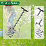 Maxbell Lawn Aerator Practical Soil Loosening Garden Tool for Backyard Sidewalk Farm
