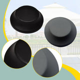 Maxbell Patio Umbrella Top Cap Attachment Parasol Accessory for Garden Beach Outside Black