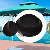 Maxbell Patio Umbrella Top Cap Attachment Parasol Accessory for Garden Beach Outside Black