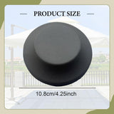 Maxbell Patio Umbrella Top Cap Attachment Parasol Accessory for Garden Beach Outside Gray