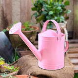Maxbell Metal Watering Can Gardening Tool for Indoor & Outdoor Houseplants Household pink