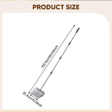 Maxbell Cat Litter Scooper Long Handle Stainless Steel Versatile Kitty Metal Scooper Black