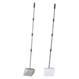 Maxbell Cat Litter Scooper Long Handle Stainless Steel Versatile Kitty Metal Scooper Black