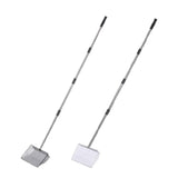 Maxbell Cat Litter Scooper Long Handle Stainless Steel Versatile Kitty Metal Scooper Black
