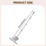 Maxbell Cat Litter Scooper Long Handle Stainless Steel Versatile Kitty Metal Scooper Black