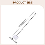 Maxbell Cat Litter Scooper Long Handle Stainless Steel Versatile Kitty Metal Scooper Silver
