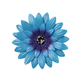 Maxbell Metal Flower Wall Decor 20 cm Iron 3D Decoration for Patio Porch Living Room Blue