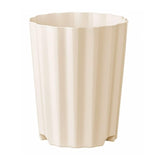 Maxbell 5Pcs Plant Pots Outdoor Resin Barrel Planters for Succulents Roses Farmhouse Light Beige