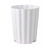 Maxbell 5Pcs Plant Pots Outdoor Resin Barrel Planters for Succulents Roses Farmhouse White