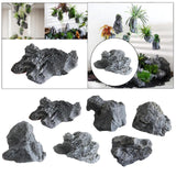 Maxbell Simulated Landscaping Rock Modern Garden Faux Rock for Lawn 22x17x15 cm