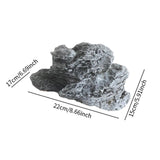 Maxbell Simulated Landscaping Rock Modern Garden Faux Rock for Lawn 22x17x15 cm