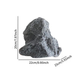 Maxbell Simulated Landscaping Rock Modern Garden Faux Rock for Lawn 22x15x20 cm
