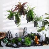 Maxbell Simulated Landscaping Rock Modern Garden Faux Rock for Lawn 22x15x20 cm