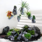 Maxbell Simulated Landscaping Rock Modern Garden Faux Rock for Lawn 22x15x20 cm