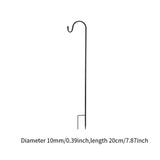 Maxbell Garden Shepherd Hook Outdoor Garden Wind Chimes Deck Wedding Decor Flowerpot