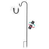 Maxbell Garden Shepherd Hook Outdoor Garden Wind Chimes Deck Wedding Decor Flowerpot